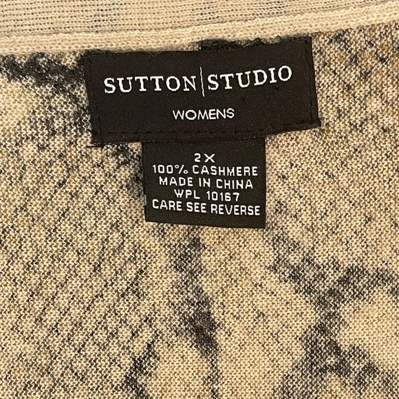 Sutton Studio - 100% Cashmere Ladies 2X Top - Picture 5 of 7